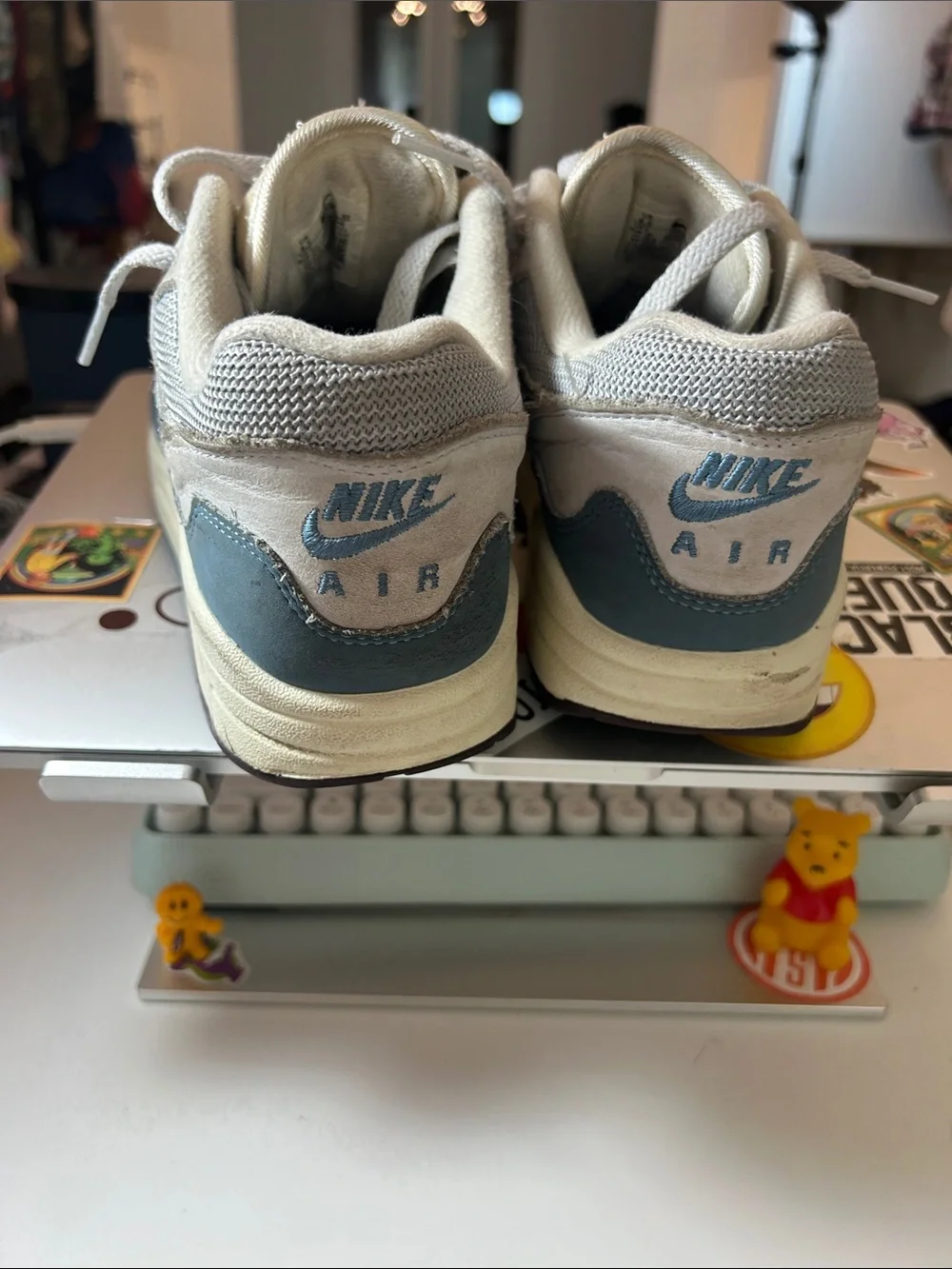 NikeAir Max 1 X Patta in Light Gray and Slate Blue men size 6.5